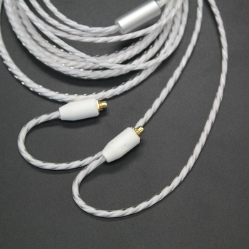 Odvojivi MMCX kabel za slušalice s uvijenom MP3 linijom, kompatibilan sa Shure SE315/535/846/UE900, bakreno uvijeno jezgro, oksidirajući bakar vodič, ROHS kompatibilan