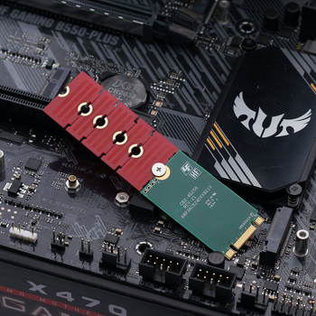 Jiayi M2PLUS NGFF NVMe M.2 разширяващ адаптер, единичен конектор