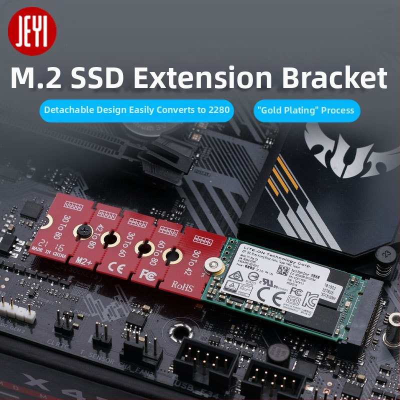 Jiayi M2PLUS NGFF NVMe M.2 predlžovací adaptér, jednohlavý konektor