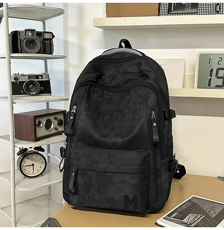 Unisex ruksak za školu i putovanja, najlon, 20–35 L, za 15-inčni laptop, prozračne naramenice s zračnim jastučićem, poliester podstava, PU premaz