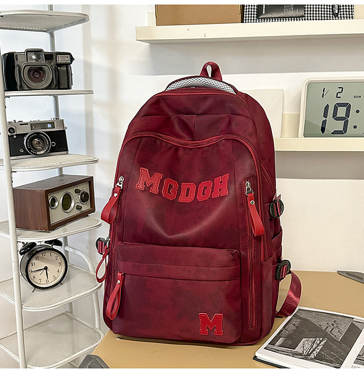 Unisex ruksak za školu i putovanja, najlon, 20–35 L, za 15-inčni laptop, prozračne naramenice s zračnim jastučićem, poliester podstava, PU premaz