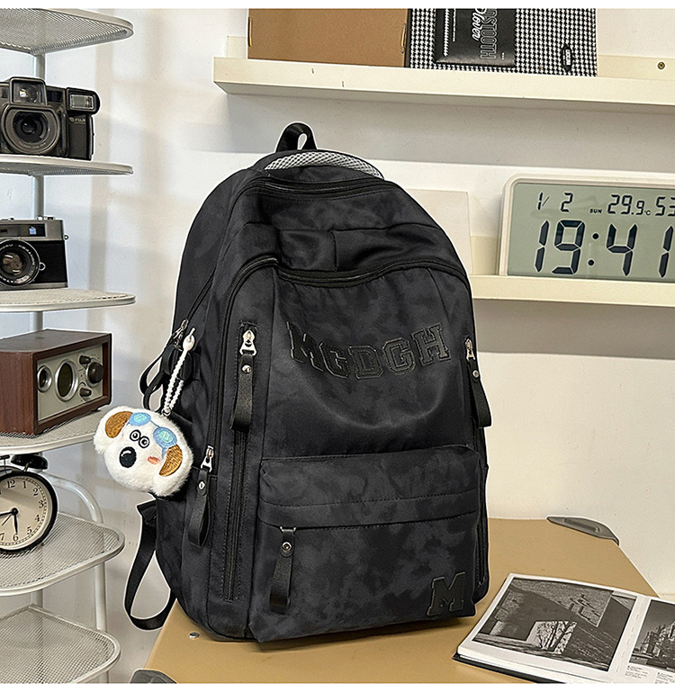Unisex ruksak za školu i putovanja, najlon, 20–35 L, za 15-inčni laptop, prozračne naramenice s zračnim jastučićem, poliester podstava, PU premaz