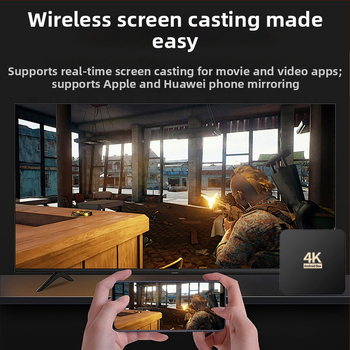 4K set-top box s Wi-Fi a Bluetooth diaľkovým ovládaním, 4 GB RAM, 32 GB úložiska, 3840x2160 výstup