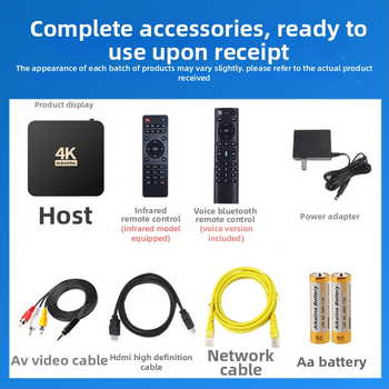 4K set-top box s Wi-Fi a Bluetooth diaľkovým ovládaním, 4 GB RAM, 32 GB úložiska, 3840x2160 výstup