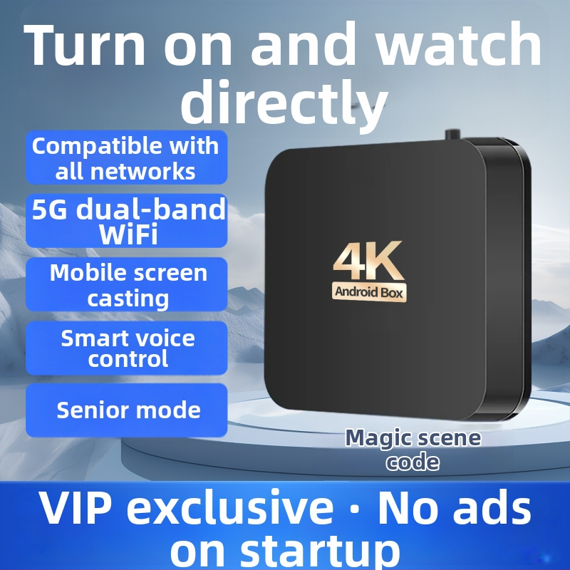 4K set-top box s Wi-Fi a Bluetooth diaľkovým ovládaním, 4 GB RAM, 32 GB úložiska, 3840x2160 výstup