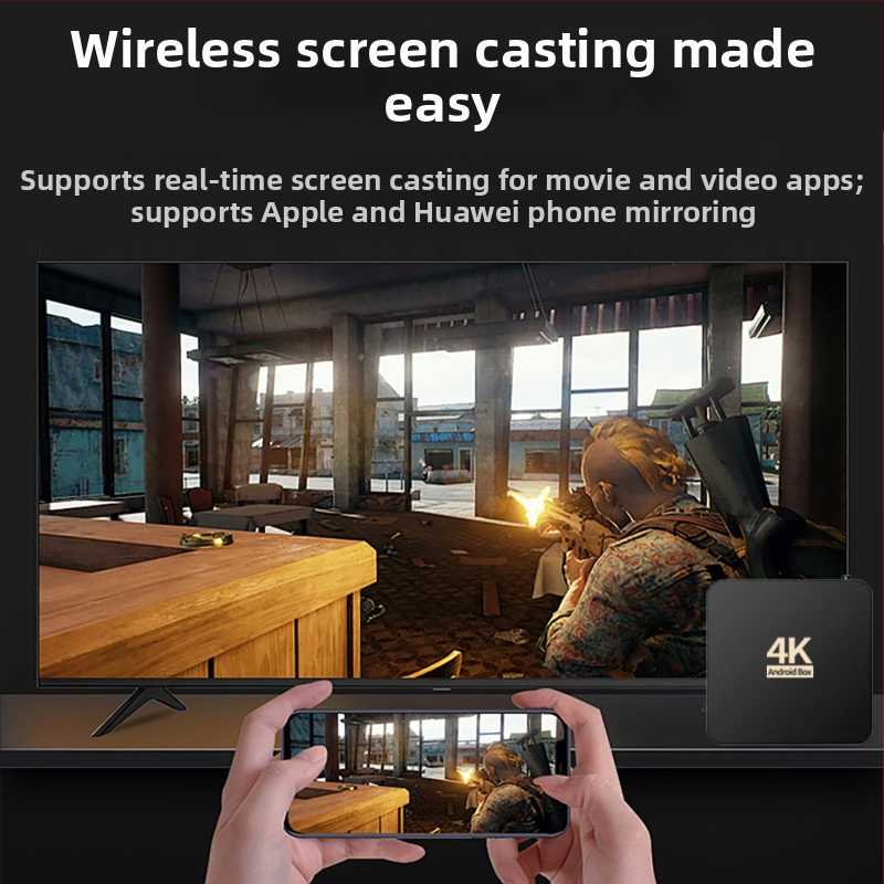 4K set-top box s Wi-Fi a Bluetooth diaľkovým ovládaním, 4 GB RAM, 32 GB úložiska, 3840x2160 výstup