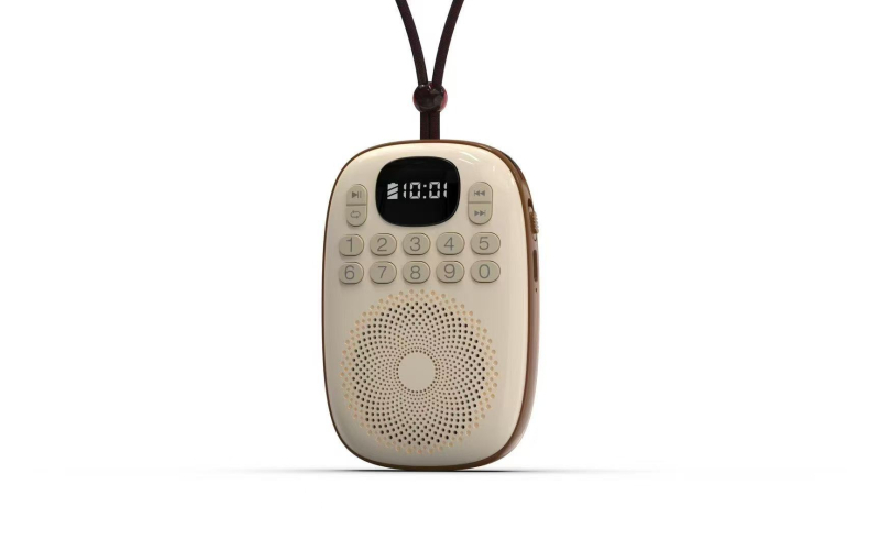 Xianke V15 Mini radio spēlētājs ar iebūvētu skaļruni, MP3 atbalsts, automātiska staciju meklēšana ar 50 iepriekš iestatītām stacijām, 5V 3W, senioriem