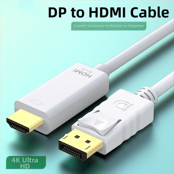 ABLEWE DP101 DP-to-HDMI adaptér kábel, DP rozhranie, dĺžka 1,8 m