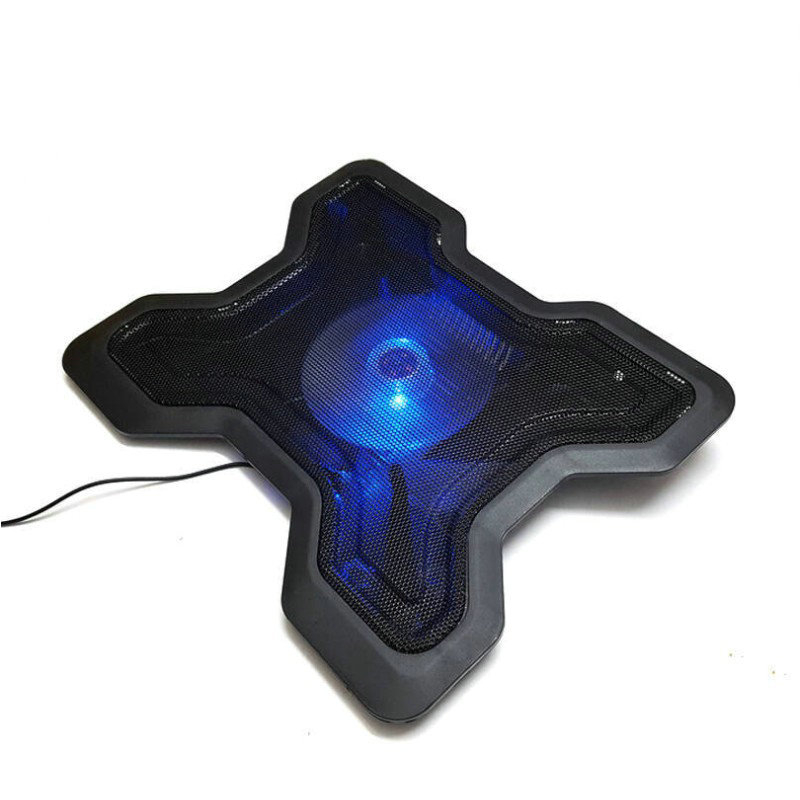 База за охлаждане на ноутбук (V19, 1 вентилатор, въздушно охлаждане, около 0,3 кг)