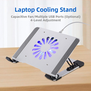 iDock stojan na chladenie notebooku N65 s tichým ventilátorom, materiál: železo + hliníková zliatina + ABS, 1 ventilátor, USB porty voliteľné