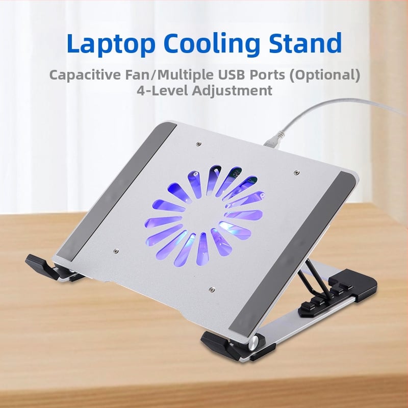 iDock stojan na chladenie notebooku N65 s tichým ventilátorom, materiál: železo + hliníková zliatina + ABS, 1 ventilátor, USB porty voliteľné
