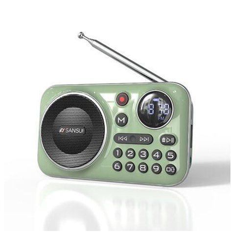 Pārvietojams Bluetooth FM radio vecākiem cilvēkiem ar digitālo displeju un ierakstu, modelis F21, ABS korpuss.