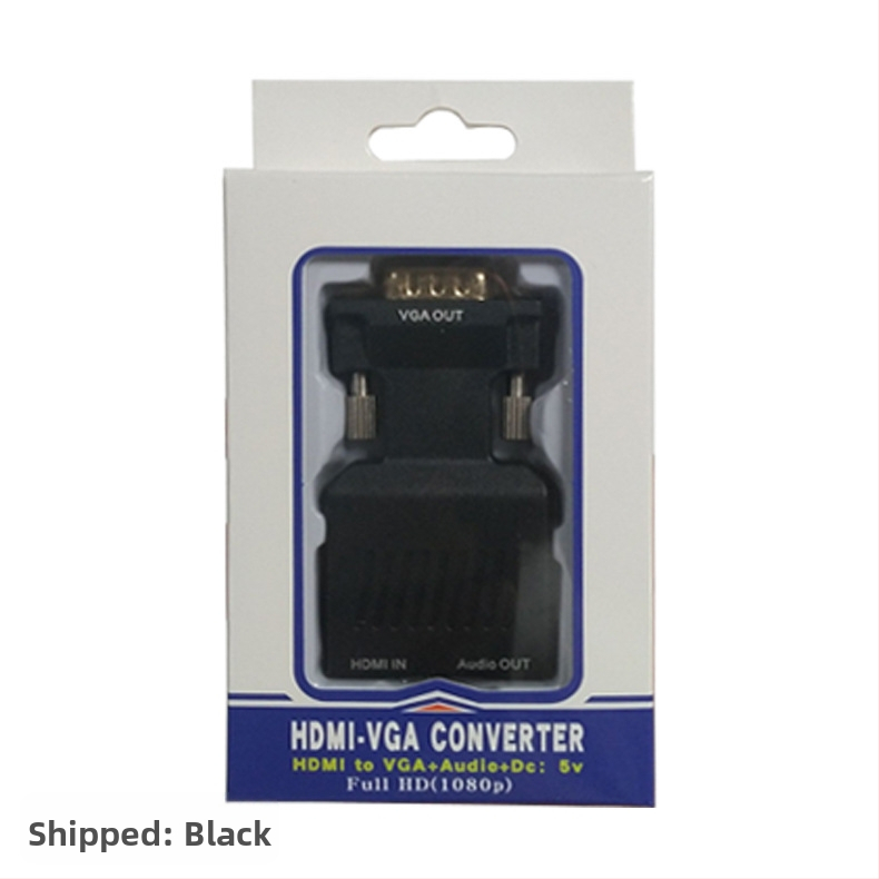 VGA na HDMI adaptér, čip 9288 5621, 1080p, 1 vstup, 2 výstupy, model VGA-HDMI