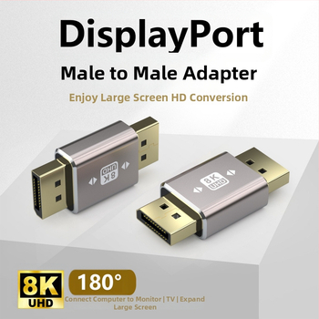 DP adaptér na Mini DP, pre monitor a grafickú kartu, DP rozhranie, jednokanálový konektor