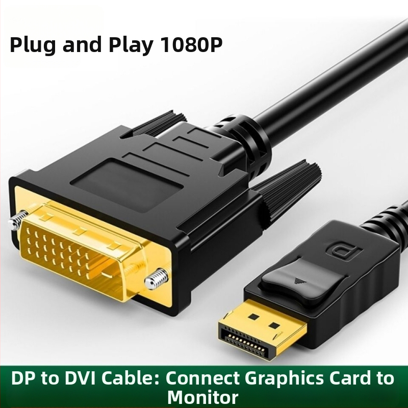 Emila DP na DVI adaptér kábel, DisplayPort na DVI, 1,5 m