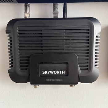 Стенно монтирана полка за сет-топ бокса и WiFi – еднослойна, от въглеродна стомана, модерен стил, модел 2113192187132642176