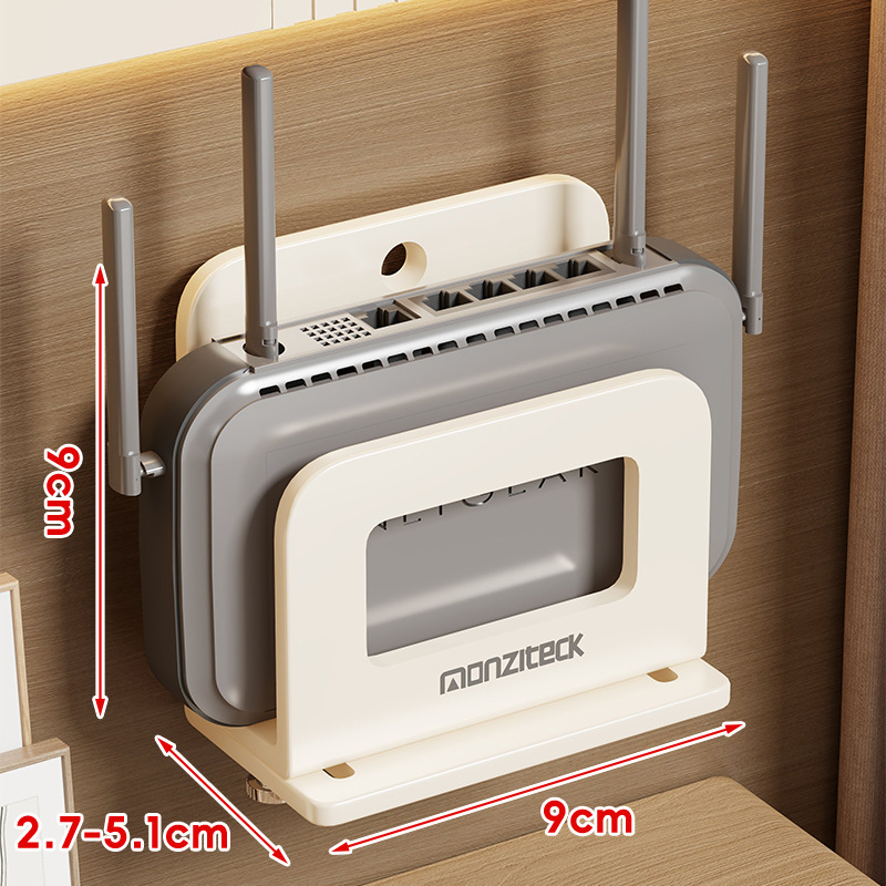 Стенно монтирана полка за сет-топ бокса и WiFi – еднослойна, от въглеродна стомана, модерен стил, модел 2113192187132642176