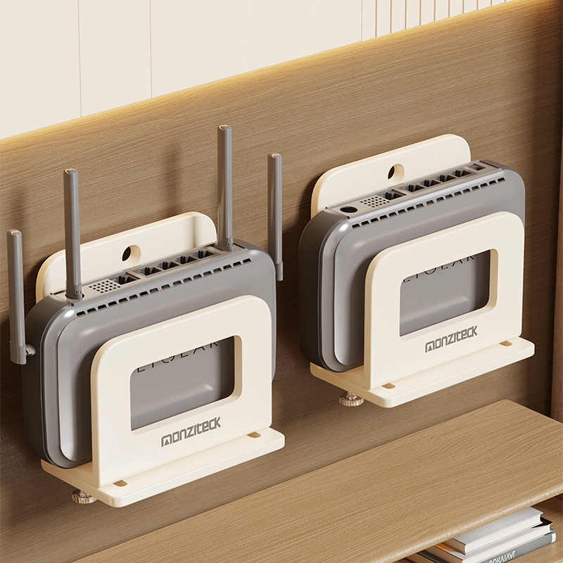 Стенно монтирана полка за сет-топ бокса и WiFi – еднослойна, от въглеродна стомана, модерен стил, модел 2113192187132642176