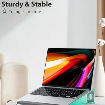 iDock M5-ST Стойка за охлаждане на лаптоп - Разделяема алуминиева сплав със силикон, въздушно охлаждане, съвместим с ноутбуци, тегло 499 г