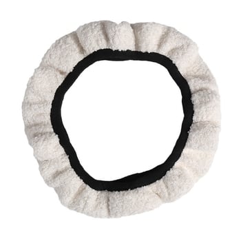 Κάλυμμα τιμονιού αυτοκινήτου — χειμερινό, απαλό, αντιολισθητικό, συνθετικό ύφασμα, καθολική εγκατάσταση