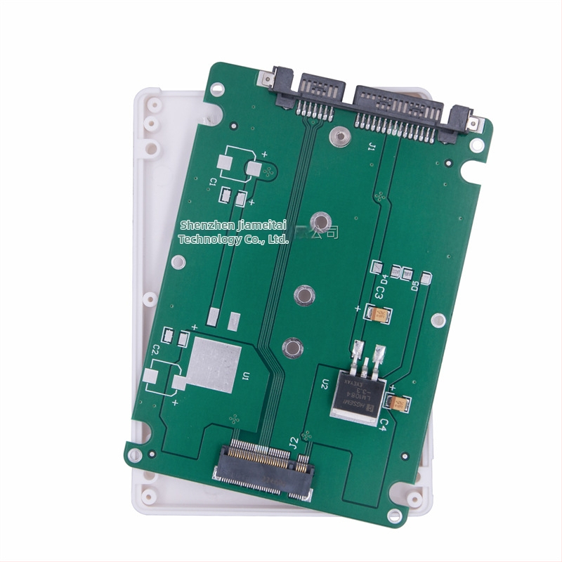 Pārvades kastīte NGFF uz SATA adapteri ar iebūvētu korpusu