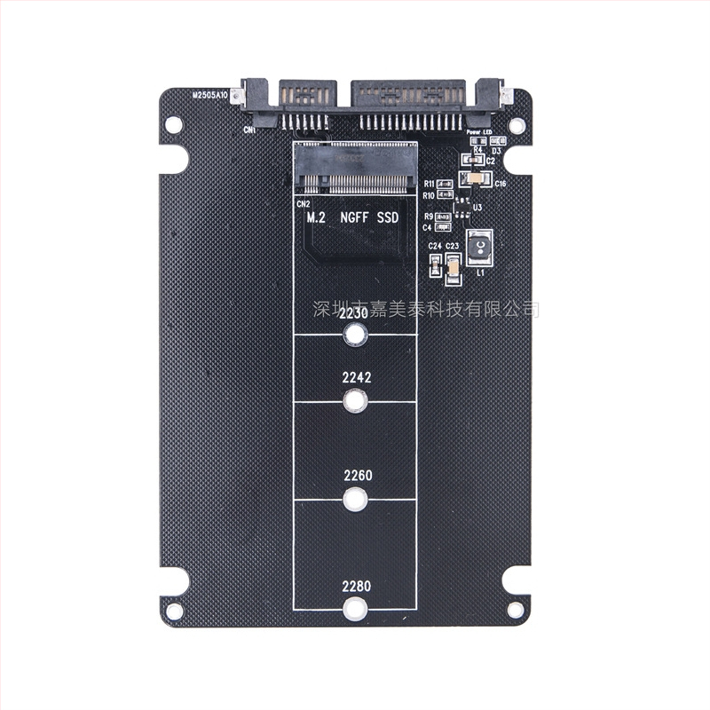 Pārvades kastīte NGFF uz SATA adapteri ar iebūvētu korpusu