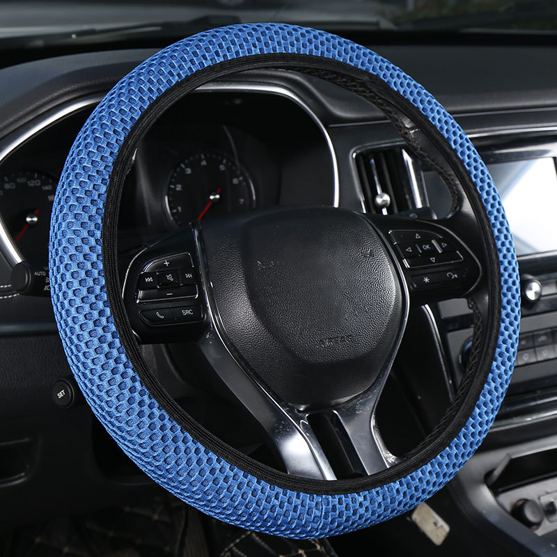 Κάλυμμα τιμονιού αυτοκινήτου από Ice Silk με μασάζ-πλέγμα, διαπνέον, εφαρμογή universal, όλες οι εποχές, ελαστικό