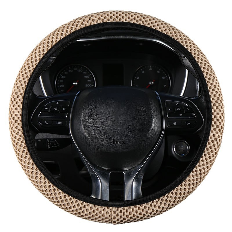 Κάλυμμα τιμονιού αυτοκινήτου από Ice Silk με μασάζ-πλέγμα, διαπνέον, εφαρμογή universal, όλες οι εποχές, ελαστικό