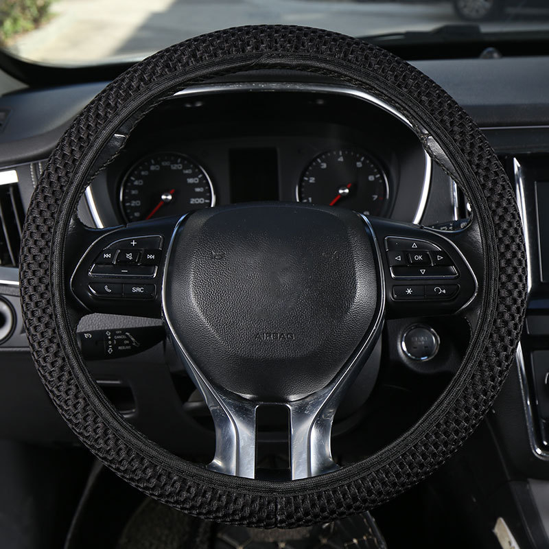 Κάλυμμα τιμονιού αυτοκινήτου από Ice Silk με μασάζ-πλέγμα, διαπνέον, εφαρμογή universal, όλες οι εποχές, ελαστικό