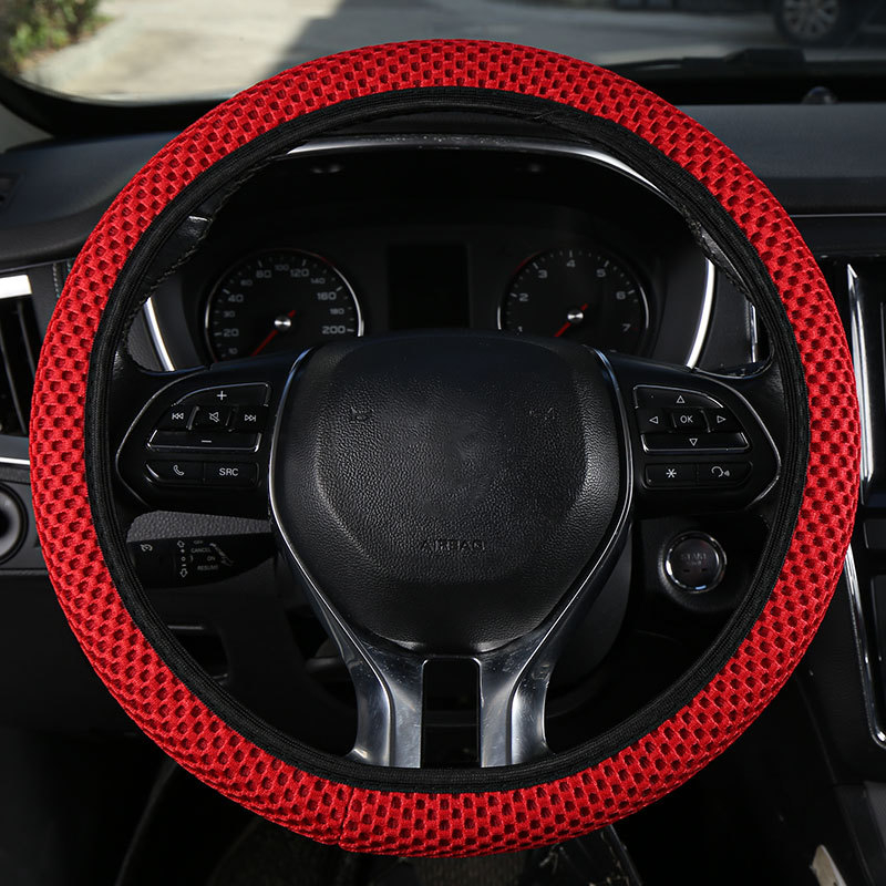 Κάλυμμα τιμονιού αυτοκινήτου από Ice Silk με μασάζ-πλέγμα, διαπνέον, εφαρμογή universal, όλες οι εποχές, ελαστικό