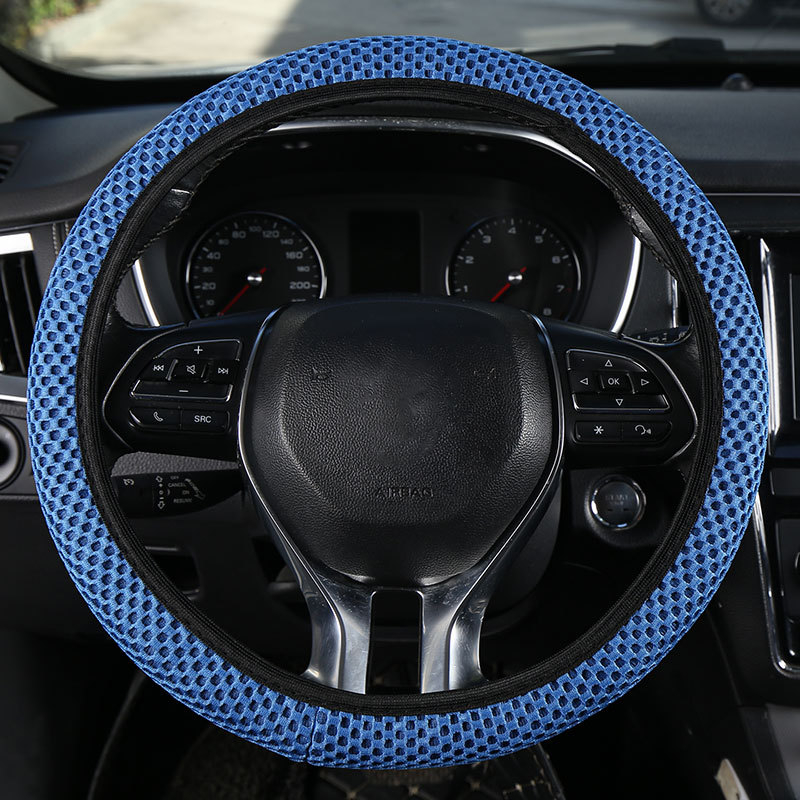 Κάλυμμα τιμονιού αυτοκινήτου από Ice Silk με μασάζ-πλέγμα, διαπνέον, εφαρμογή universal, όλες οι εποχές, ελαστικό