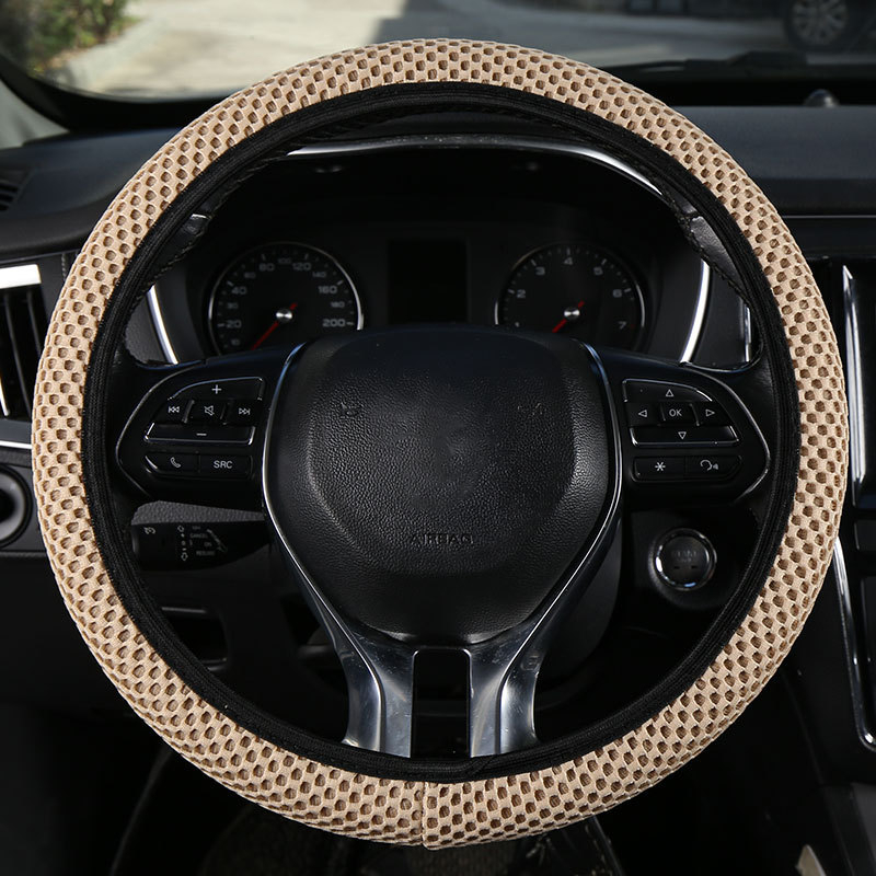 Κάλυμμα τιμονιού αυτοκινήτου από Ice Silk με μασάζ-πλέγμα, διαπνέον, εφαρμογή universal, όλες οι εποχές, ελαστικό