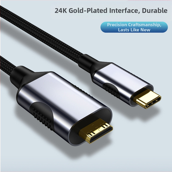 Kábel adaptér Type-C na Mini HDMI, HDMI rozhranie, LT8711GX čip, 10 Gbps rýchlosť prenosu, dĺžka 1–3 m, meď s cínovým povlakom