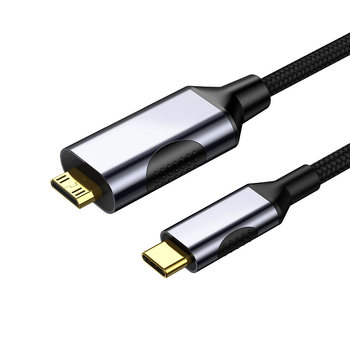 Адаптер кабел Type-C към Mini HDMI, HDMI интерфейс, чип LT8711GX, 10 Gbps скорост на пренос, дължина 1–3 м, калайно покрит меден проводник