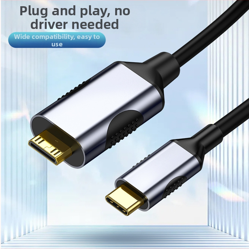 Kábel adaptér Type-C na Mini HDMI, HDMI rozhranie, LT8711GX čip, 10 Gbps rýchlosť prenosu, dĺžka 1–3 m, meď s cínovým povlakom