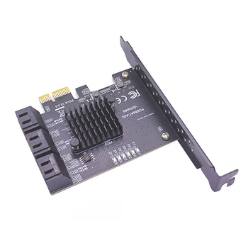 PCIe na SATA rozšírovacia karta, 6/8/10 portov, SATA 3.0, ovládač ASM1166/JMB575, PCIe 3.0, 6000 MB/s