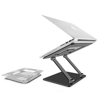 Držač za prijenosno računalo s hlađenjem, aluminijska legura, sklopni, model 007, 1,52 kg
