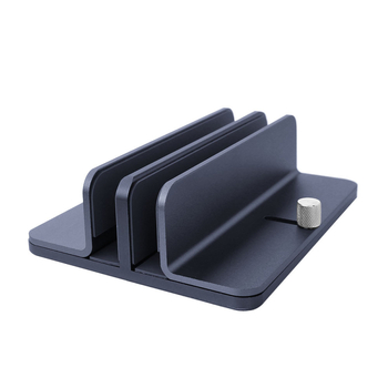 Стойка за лаптоп от алуминиева сплав, модел SZ Storage Rack — двойна слот система, охлаждане, мултислотово съхранение