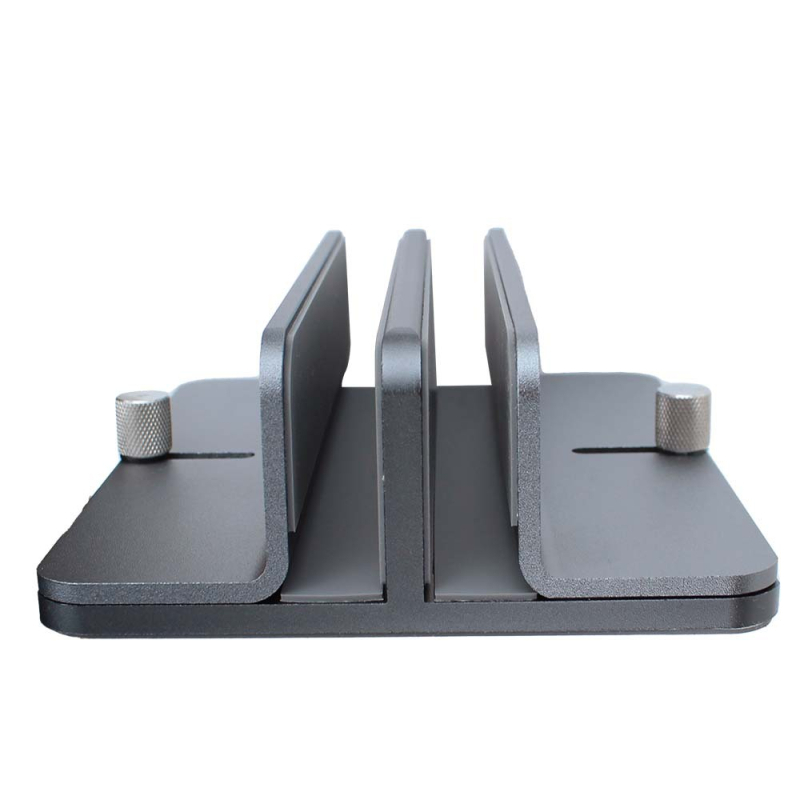 Стойка за лаптоп от алуминиева сплав, модел SZ Storage Rack — двойна слот система, охлаждане, мултислотово съхранение