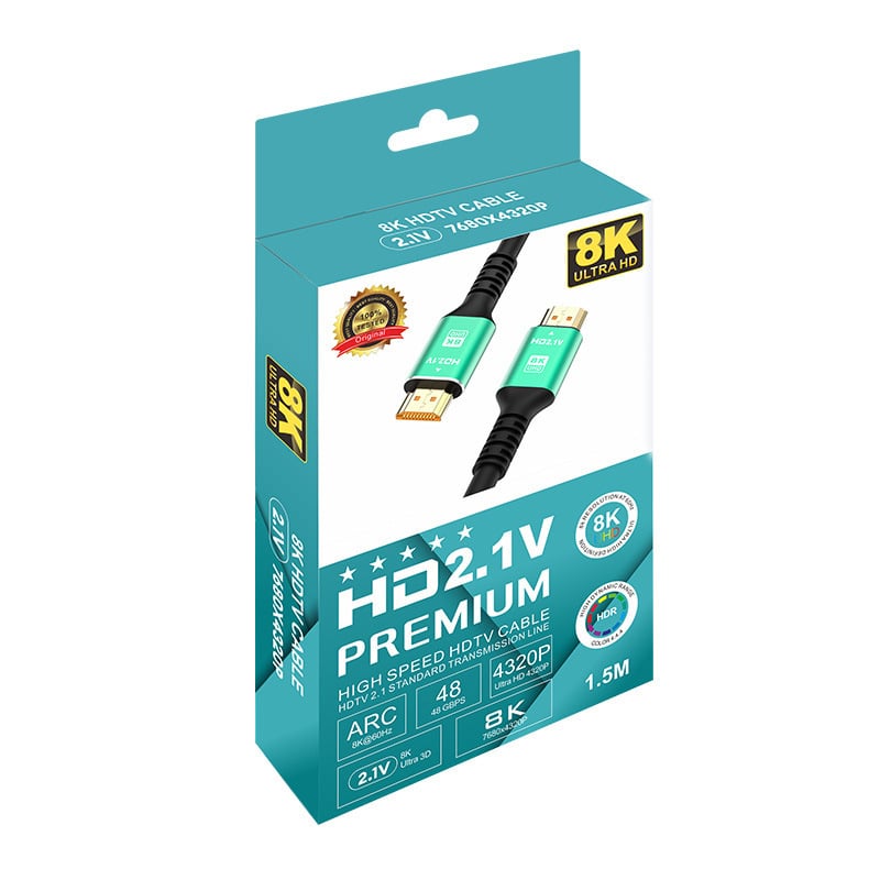 HDMI 2.1 kabel, 8K, duljina 1,5 m, pozlaćeni CCS vodič
