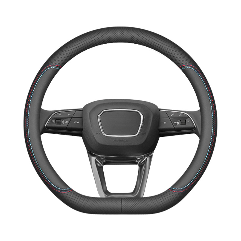 Κάλυμμα τιμονιού από σουέντ, στρογγυλό, καθολική εφαρμογή, για όλες τις εποχές, προσαρμόσιμο