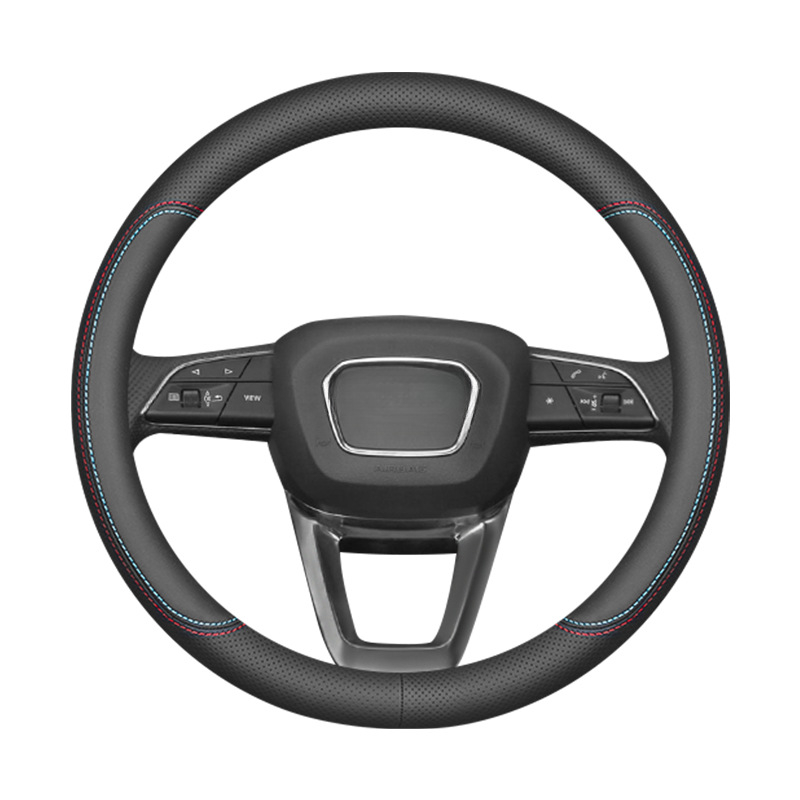 Κάλυμμα τιμονιού από σουέντ, στρογγυλό, καθολική εφαρμογή, για όλες τις εποχές, προσαρμόσιμο