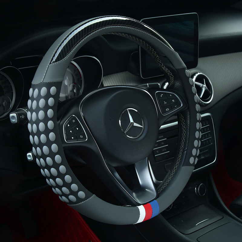 Constant Light navlaka za volan automobila – universalna prilagodba, sportski stil, površina od umjetne kože, prilagodljivo