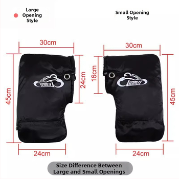 Γάντια ποδηλάτου για χειμώνα, παχυνμένα, Oxford ύφασμα, unisex, ενήλικες