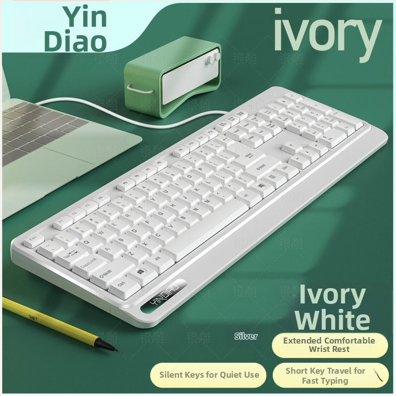 Káblový set klávesnice a myši, 104 kláves, káblové pripojenie, s opierkou dlane, model V1