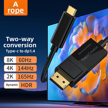 Type-C na DP 1.4 rozšírený dok pre notebooky, 8K60Hz podpora • DP rozhranie • PS8468 čip • meďový jadro • hliníkový/ABS plášť • model CD0736-G