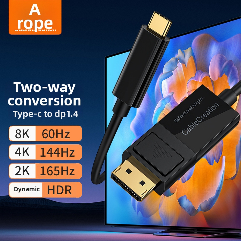 Type-C na DP 1.4 rozšírený dok pre notebooky, 8K60Hz podpora • DP rozhranie • PS8468 čip • meďový jadro • hliníkový/ABS plášť • model CD0736-G
