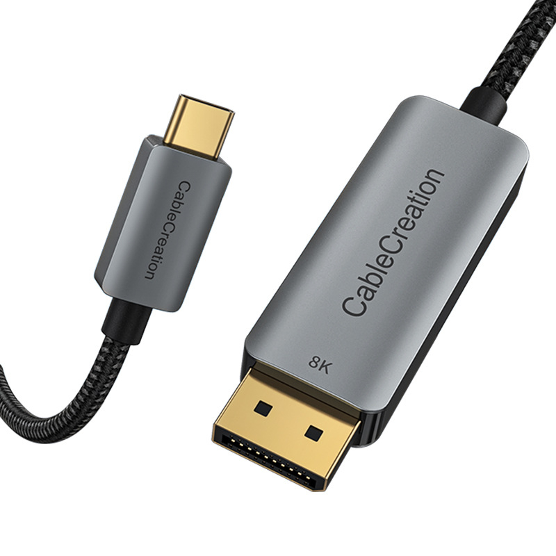 Type-C към DP 1.4 док за лаптопи с поддръжка на 8K60Hz • DP интерфейс • PS8468 чип • медно ядро • алуминиев корпус/ABS