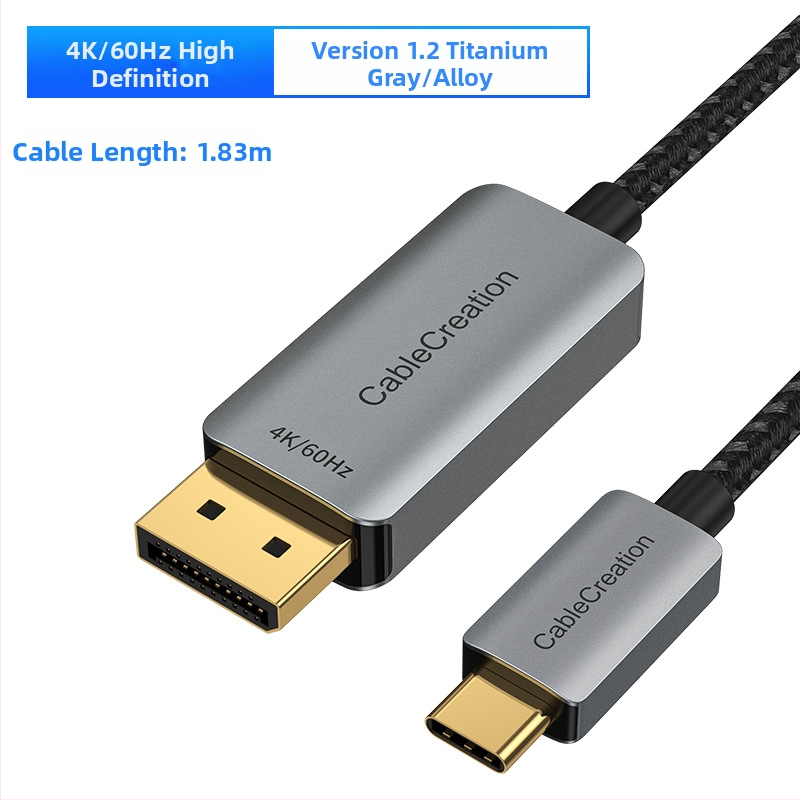Type-C na DP 1.4 rozšírený dok pre notebooky, 8K60Hz podpora • DP rozhranie • PS8468 čip • meďový jadro • hliníkový/ABS plášť • model CD0736-G