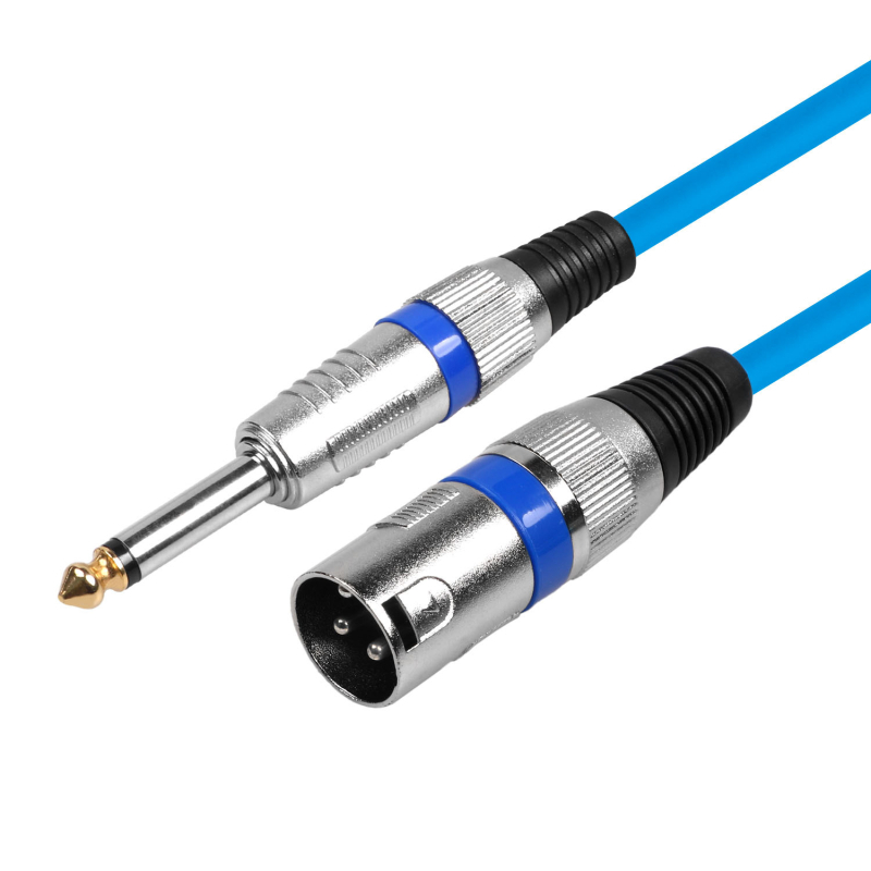 XR-026 Καλώδιο ήχου, 6,5 mm προς XLR, Χρυσό επίχρυσο, Οξειδωτικά ελεύθερος χαλκός πυρήνας, Για μικρόφωνα, ηχεία, ενισχυτές